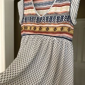 Adorable print babydoll top size S